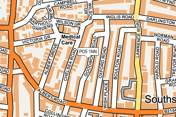 PO5 1NN map - OS OpenMap – Local (Ordnance Survey)