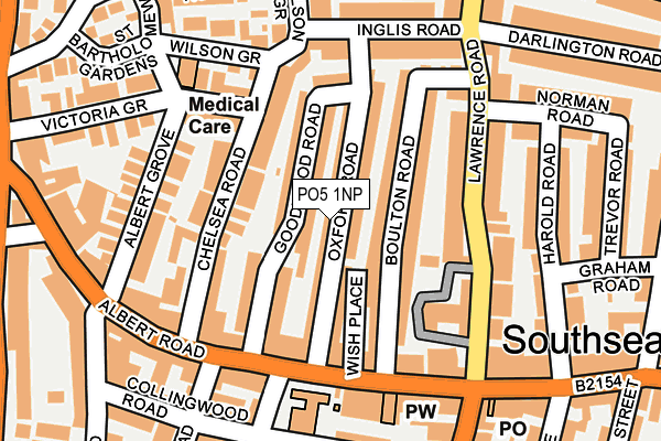 PO5 1NP map - OS OpenMap – Local (Ordnance Survey)