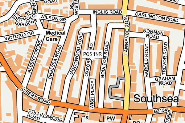 PO5 1NR map - OS OpenMap – Local (Ordnance Survey)