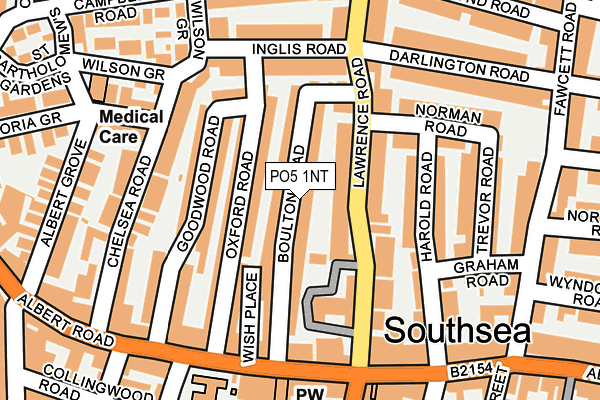 PO5 1NT map - OS OpenMap – Local (Ordnance Survey)