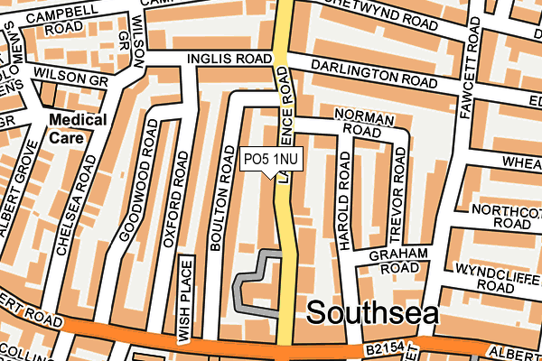 PO5 1NU map - OS OpenMap – Local (Ordnance Survey)