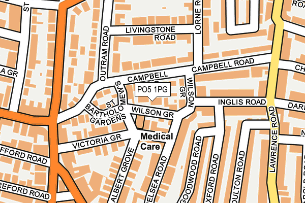 PO5 1PG map - OS OpenMap – Local (Ordnance Survey)