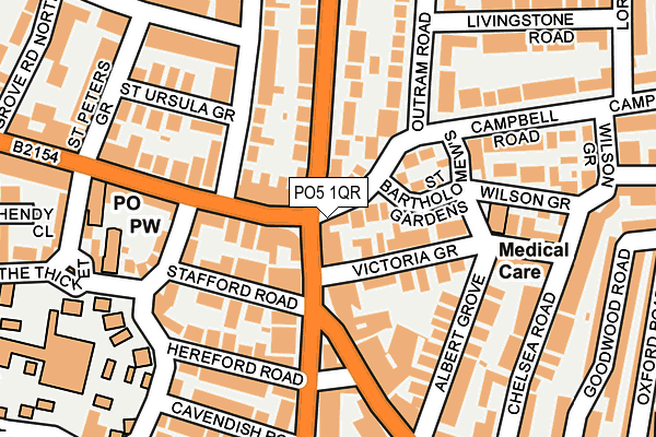 PO5 1QR map - OS OpenMap – Local (Ordnance Survey)