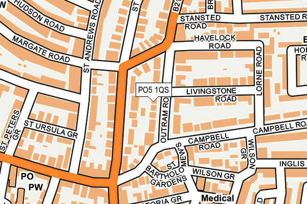 PO5 1QS map - OS OpenMap – Local (Ordnance Survey)