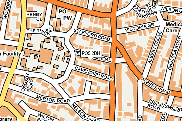 PO5 2DH map - OS OpenMap – Local (Ordnance Survey)