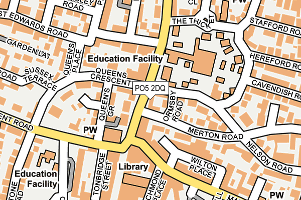 PO5 2DQ map - OS OpenMap – Local (Ordnance Survey)