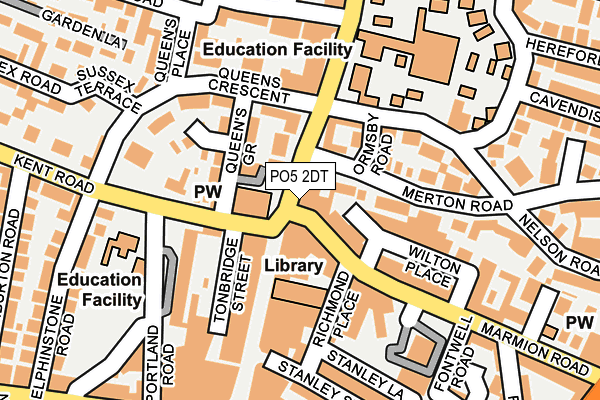 PO5 2DT map - OS OpenMap – Local (Ordnance Survey)