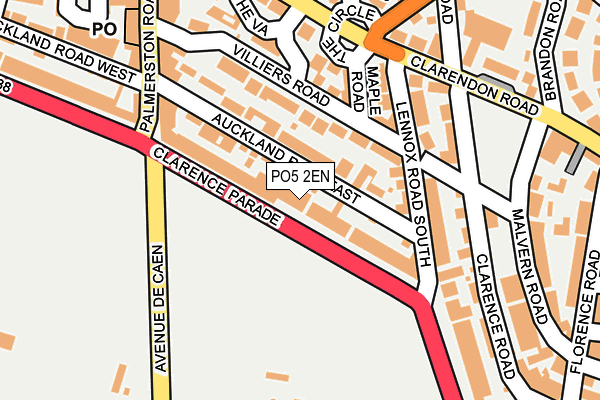 PO5 2EN map - OS OpenMap – Local (Ordnance Survey)