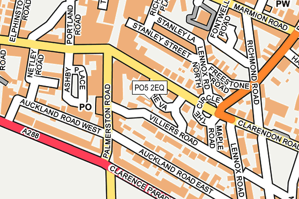 PO5 2EQ map - OS OpenMap – Local (Ordnance Survey)