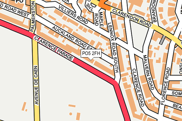 PO5 2FH map - OS OpenMap – Local (Ordnance Survey)