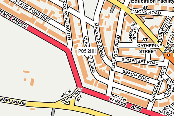 PO5 2HH map - OS OpenMap – Local (Ordnance Survey)