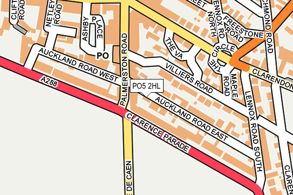 PO5 2HL map - OS OpenMap – Local (Ordnance Survey)