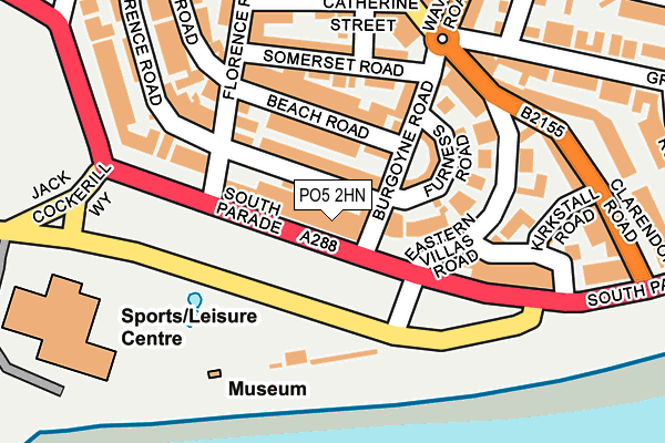 PO5 2HN map - OS OpenMap – Local (Ordnance Survey)