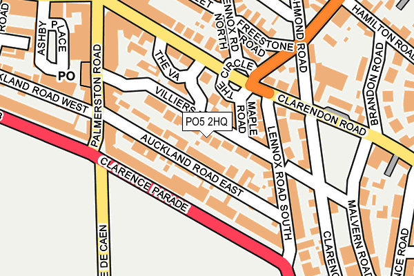 PO5 2HQ map - OS OpenMap – Local (Ordnance Survey)