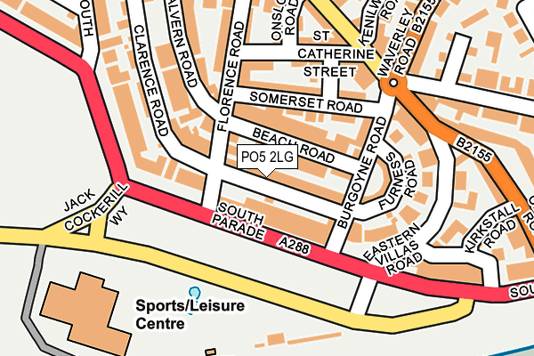 PO5 2LG map - OS OpenMap – Local (Ordnance Survey)