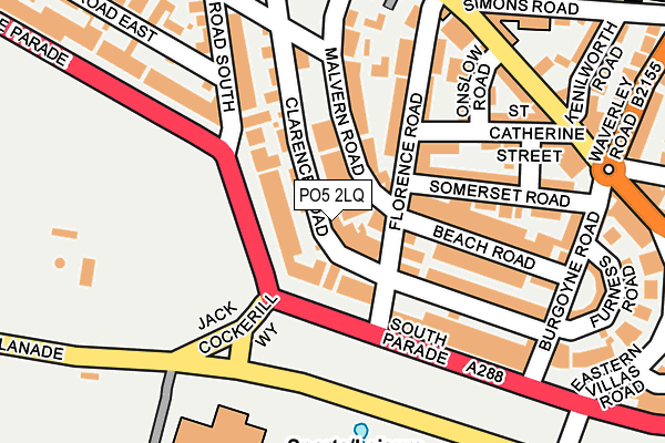 PO5 2LQ map - OS OpenMap – Local (Ordnance Survey)