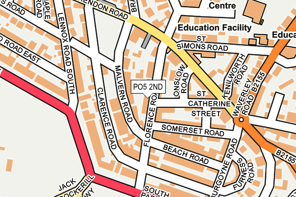 PO5 2ND map - OS OpenMap – Local (Ordnance Survey)