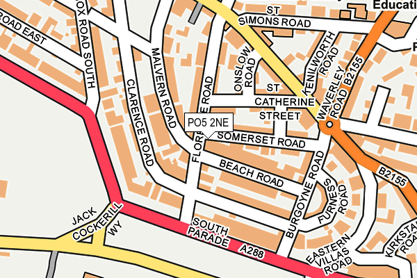 PO5 2NE map - OS OpenMap – Local (Ordnance Survey)