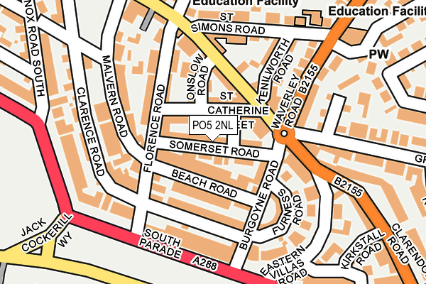 PO5 2NL map - OS OpenMap – Local (Ordnance Survey)