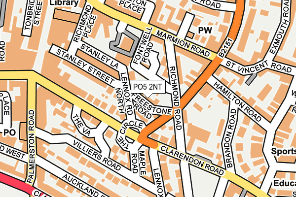 PO5 2NT map - OS OpenMap – Local (Ordnance Survey)