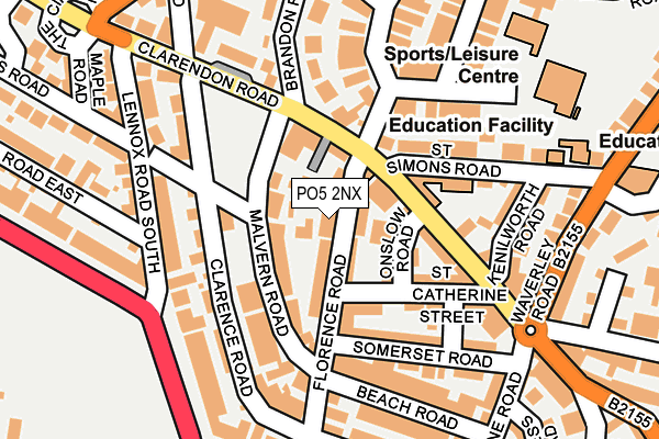 PO5 2NX map - OS OpenMap – Local (Ordnance Survey)