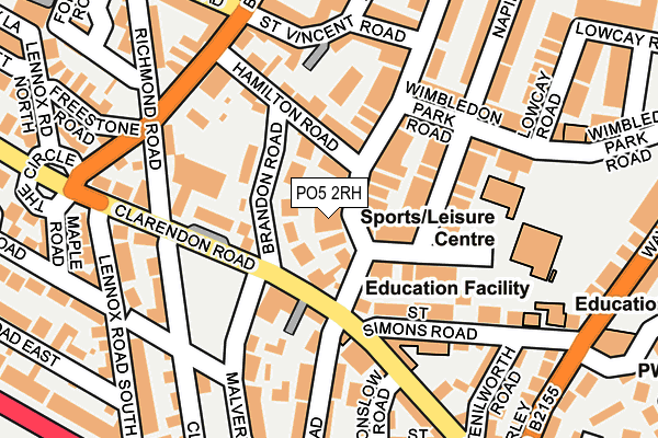 PO5 2RH map - OS OpenMap – Local (Ordnance Survey)