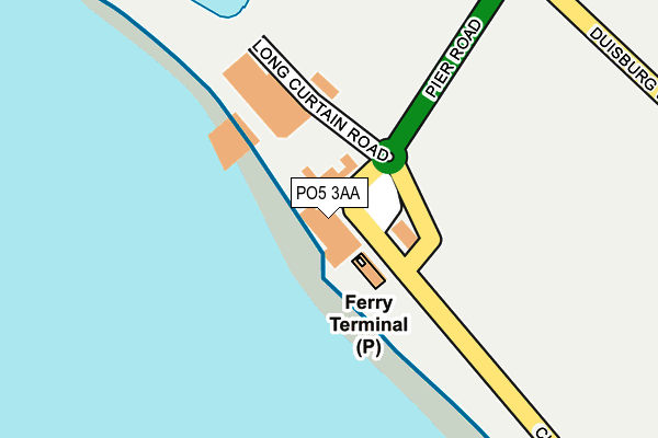 PO5 3AA map - OS OpenMap – Local (Ordnance Survey)