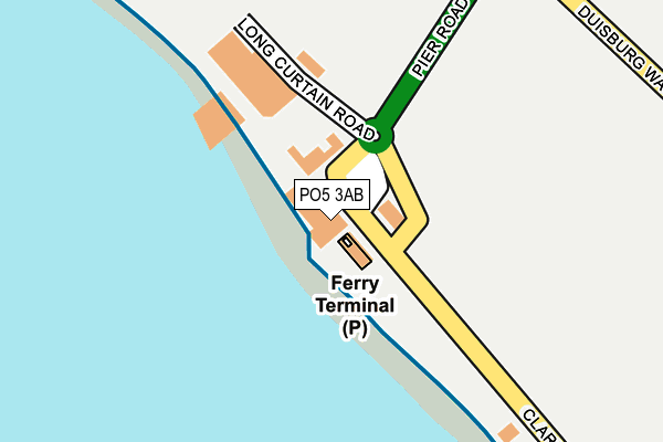 PO5 3AB map - OS OpenMap – Local (Ordnance Survey)