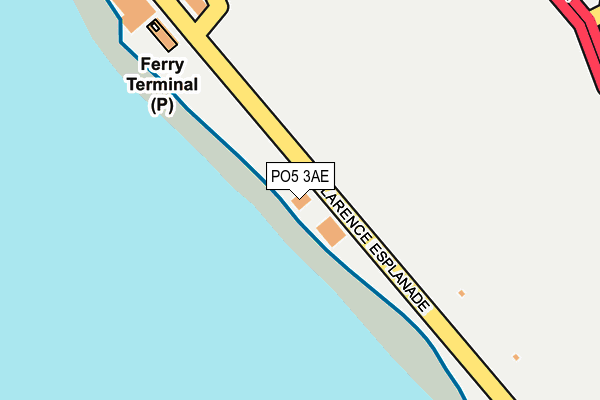 PO5 3AE map - OS OpenMap – Local (Ordnance Survey)