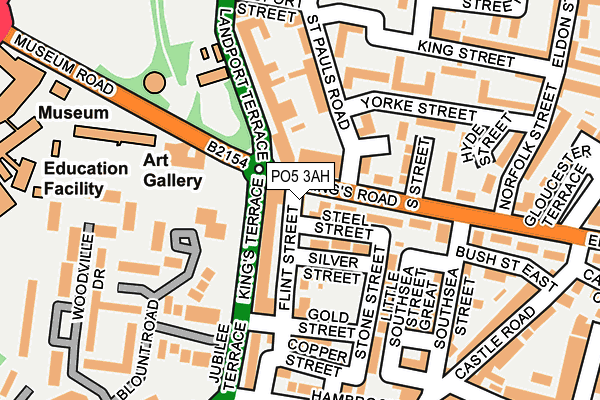 PO5 3AH map - OS OpenMap – Local (Ordnance Survey)