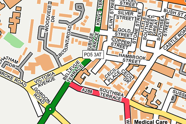 PO5 3AT map - OS OpenMap – Local (Ordnance Survey)