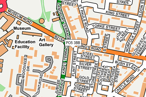 PO5 3BB map - OS OpenMap – Local (Ordnance Survey)