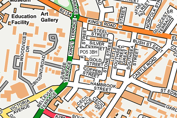 PO5 3BH map - OS OpenMap – Local (Ordnance Survey)