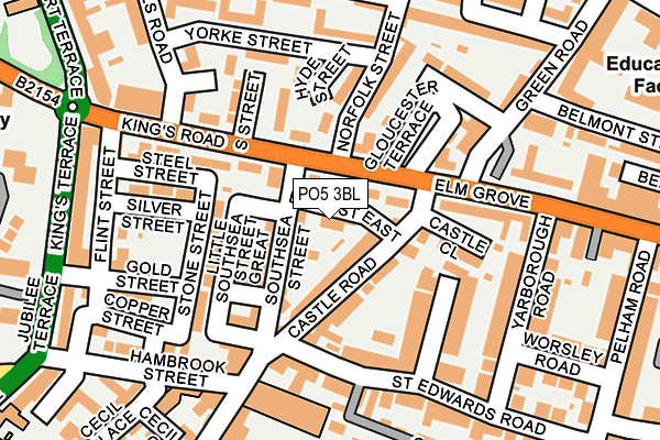 PO5 3BL map - OS OpenMap – Local (Ordnance Survey)