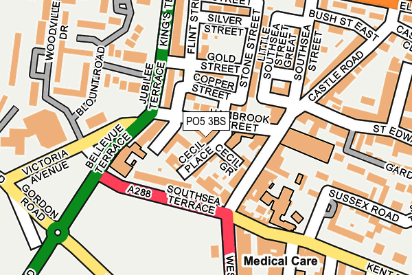 PO5 3BS map - OS OpenMap – Local (Ordnance Survey)