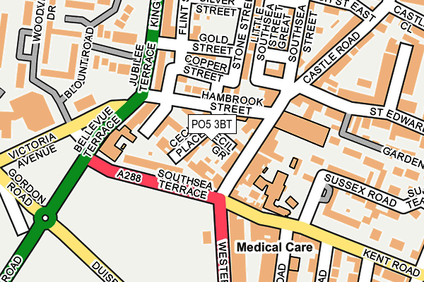 PO5 3BT map - OS OpenMap – Local (Ordnance Survey)