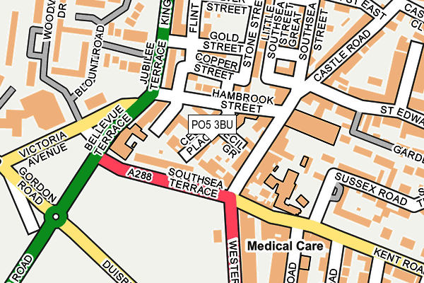 PO5 3BU map - OS OpenMap – Local (Ordnance Survey)