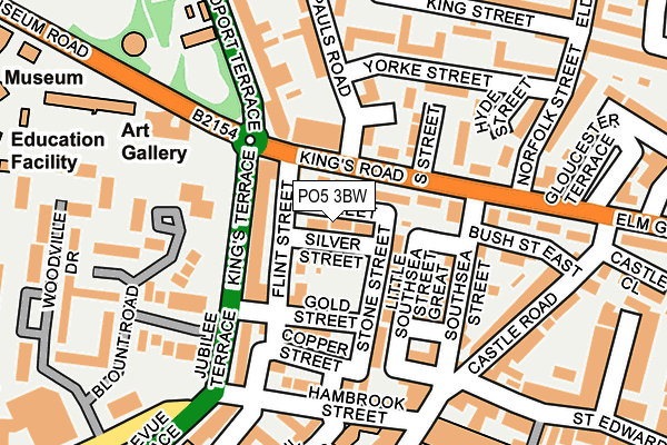 PO5 3BW map - OS OpenMap – Local (Ordnance Survey)