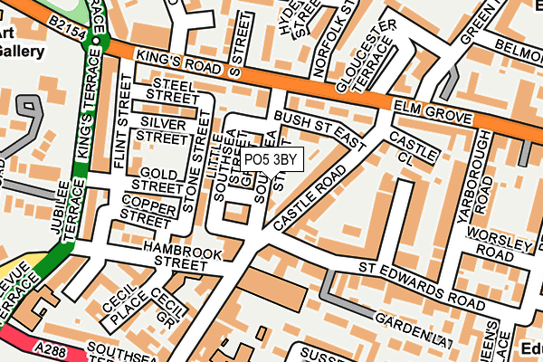 PO5 3BY map - OS OpenMap – Local (Ordnance Survey)