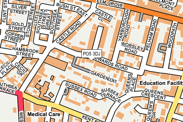 PO5 3DJ map - OS OpenMap – Local (Ordnance Survey)