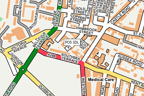 PO5 3DL map - OS OpenMap – Local (Ordnance Survey)