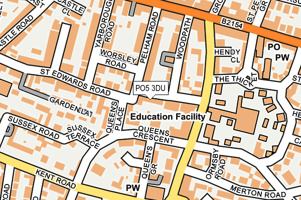 PO5 3DU map - OS OpenMap – Local (Ordnance Survey)