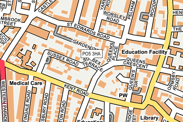 PO5 3HA map - OS OpenMap – Local (Ordnance Survey)