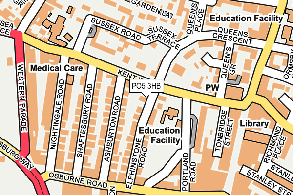 PO5 3HB map - OS OpenMap – Local (Ordnance Survey)