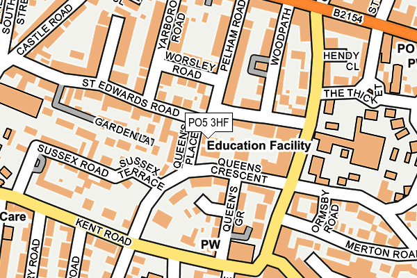 PO5 3HF map - OS OpenMap – Local (Ordnance Survey)