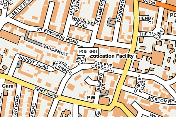 PO5 3HG map - OS OpenMap – Local (Ordnance Survey)