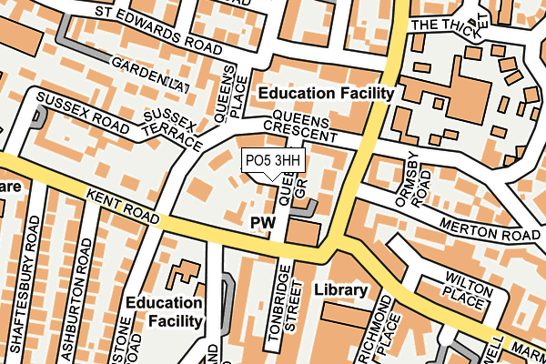 PO5 3HH map - OS OpenMap – Local (Ordnance Survey)