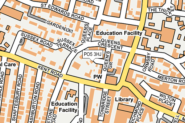 PO5 3HJ map - OS OpenMap – Local (Ordnance Survey)