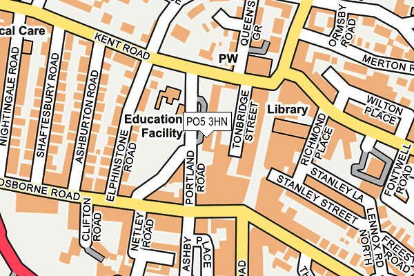 PO5 3HN map - OS OpenMap – Local (Ordnance Survey)