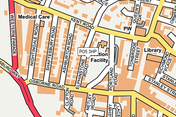 PO5 3HP map - OS OpenMap – Local (Ordnance Survey)